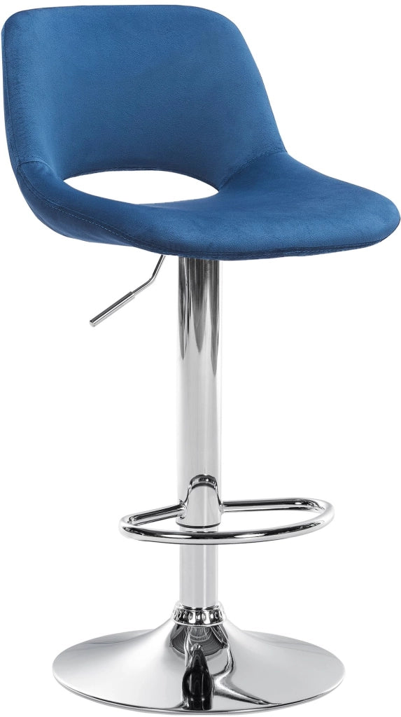Barhocker Camden Samt chrom