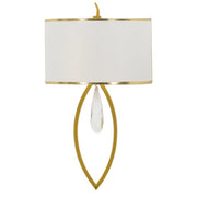 Lampada a Parete VKH909, Bianco, Tessuto, 16x15x50 cm