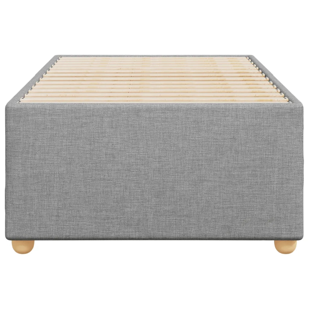 Giroletto senza Materasso Grigio Chiaro 90x200 cm Tessuto