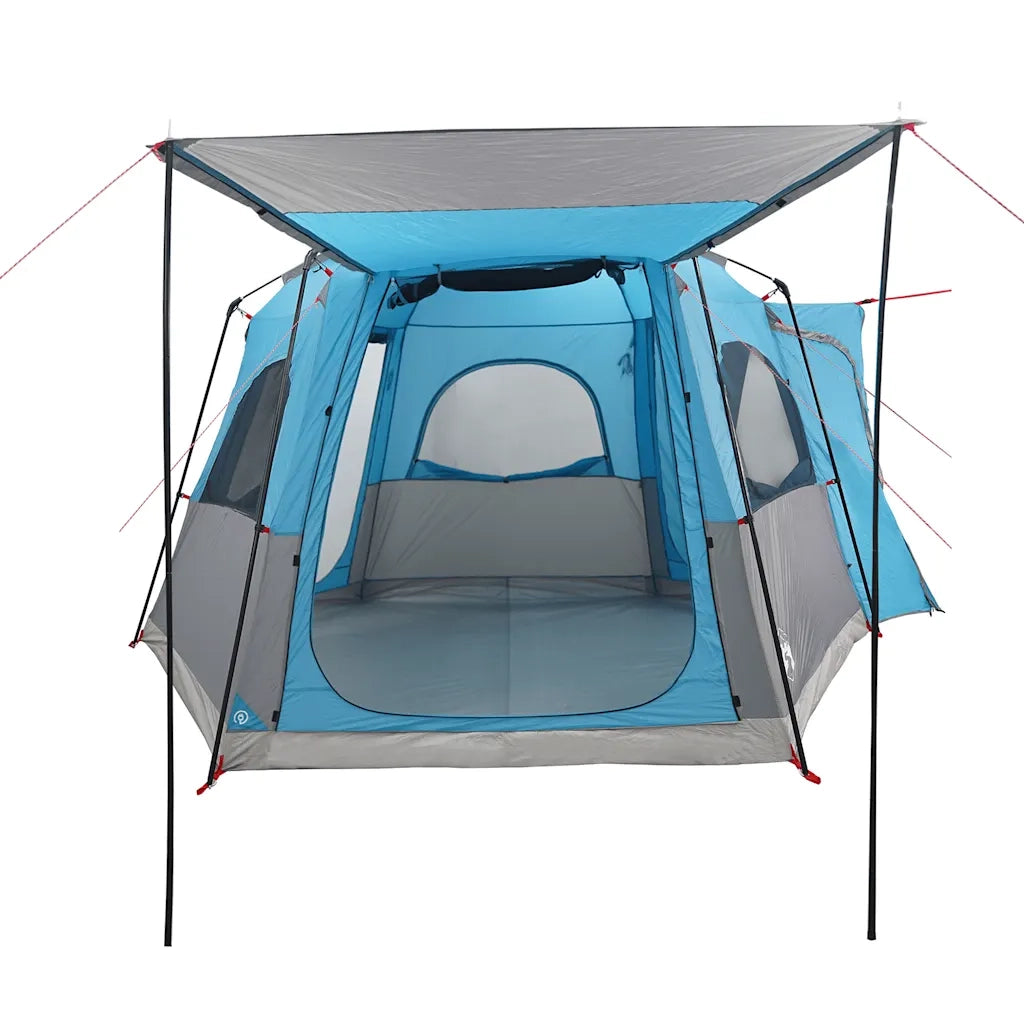 Tenda da Campeggio da Auto per 4 Persone-Tenda per Famiglie Blu Impermeabile 809162