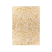 Tappeto di design Ravi Gold in pelle fatta a mano 120x170 cm