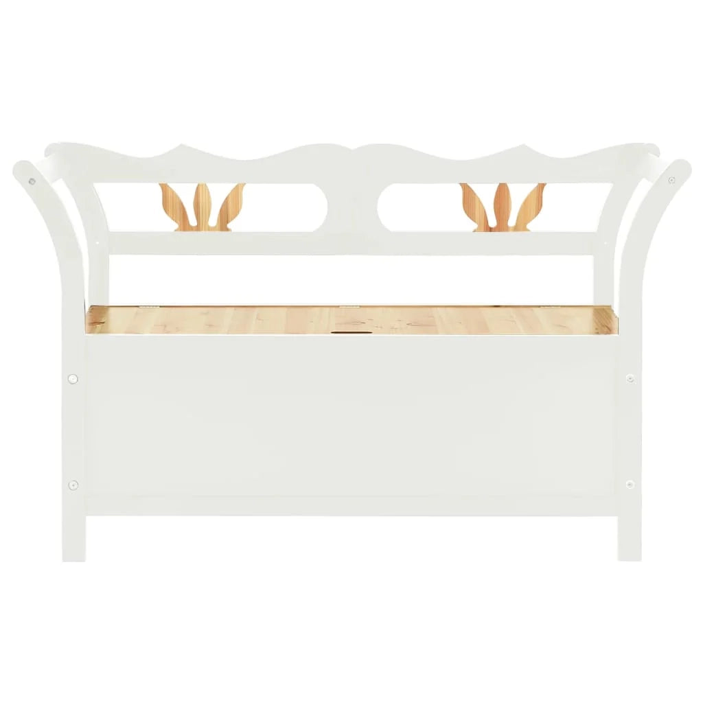 Panca 107 x 45 x 75,5 cm in legno massello di abete bianco 02_0010942