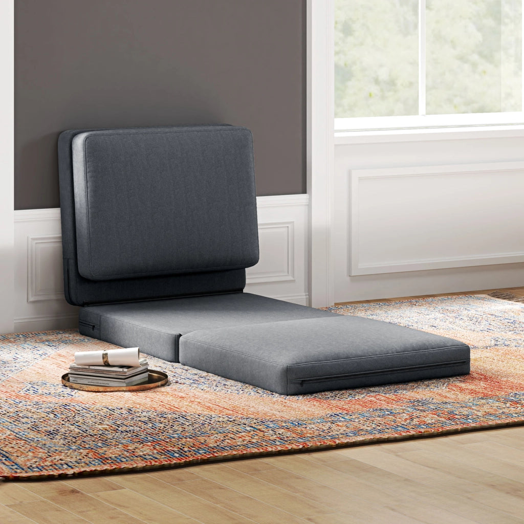 Poltrone Pieghevole ¨C zephmum ¨C Grigio Scuro 75x268x18