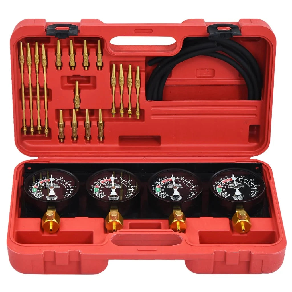 Kit di strumenti per misuratore di sincronizzazione del vuoto del carburatore strumento per veicoli per auto moto multicilindri garage officina 02_0004042