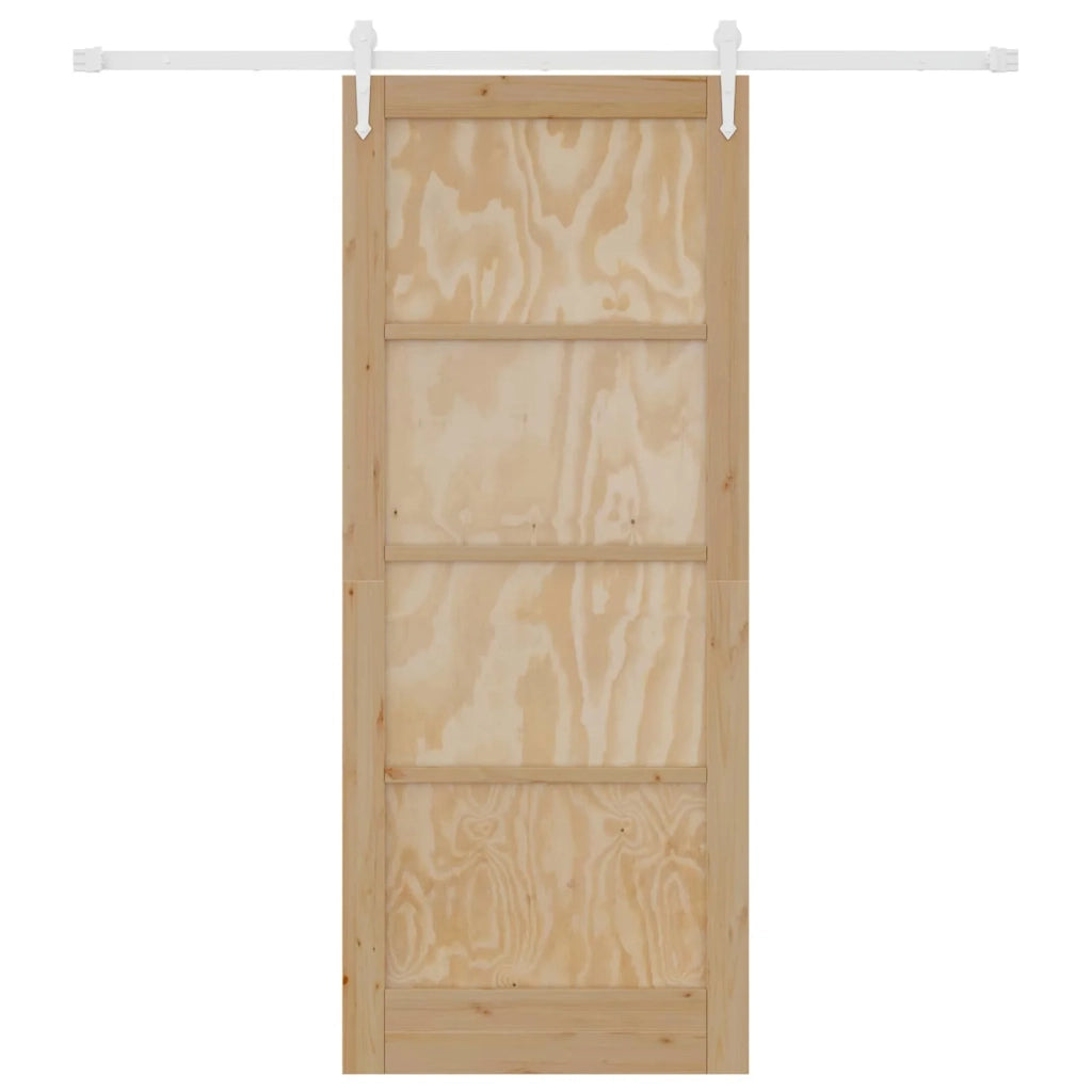Porta scorrevole ORKDAL Naturale e Bianco 86 x 211 cm 3445592