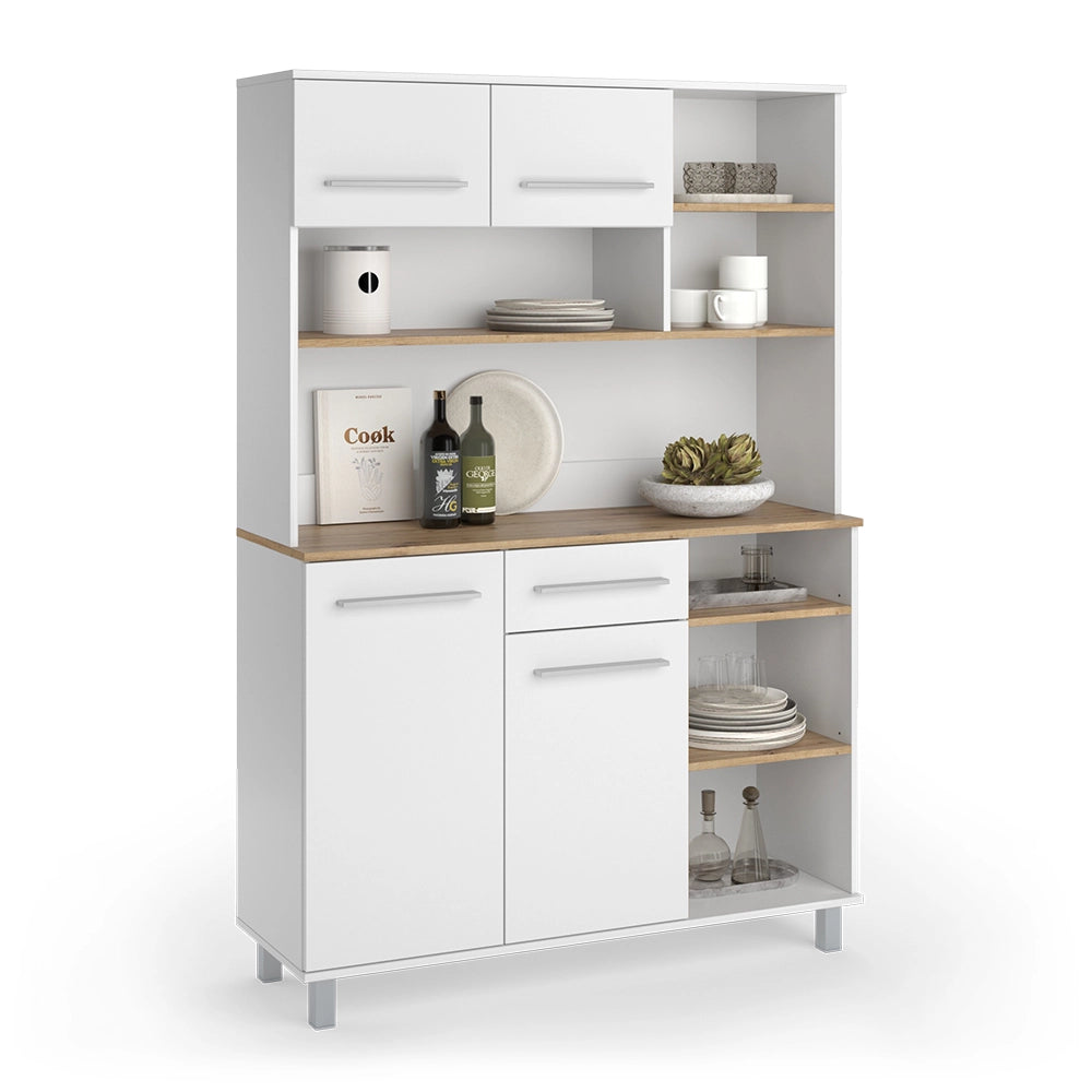 Vicco Buffet da cucina Bianco/Artigiano 120.2 x 40.5 cm