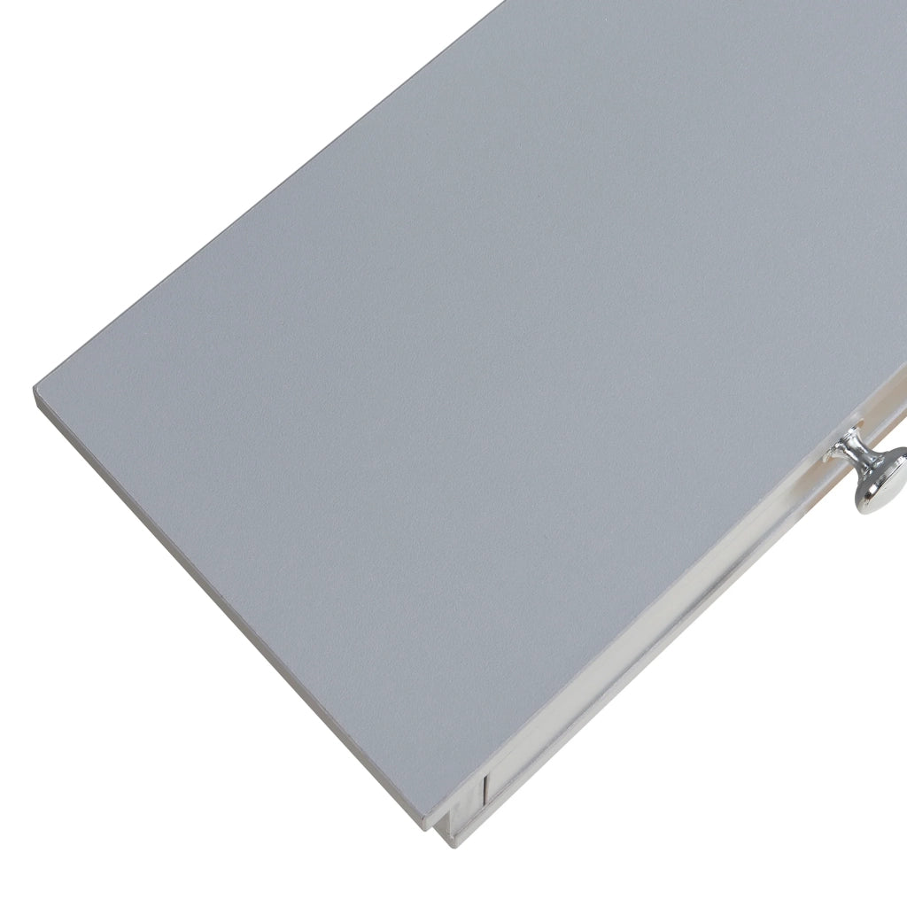 Scaffale dal design senza tempo per soggiorno/camera da letto mobiletto portaoggetti da parete 10 x 60 x 15 cm grigio chiaro 03_0011246
