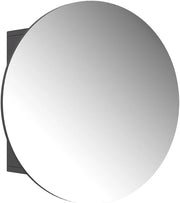 Specchio contenitore bagno Loki, Antracite, 60 x 60 cm con 2 scomparti