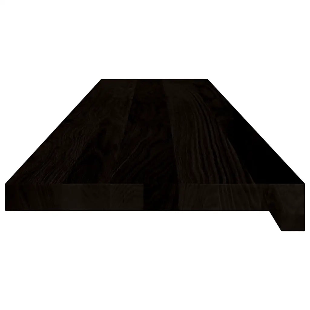 Gradini 2 pz | Tappetini per scale autoadesivi Marrone Scuro 120x30x2 cm Legno Massello Rovere