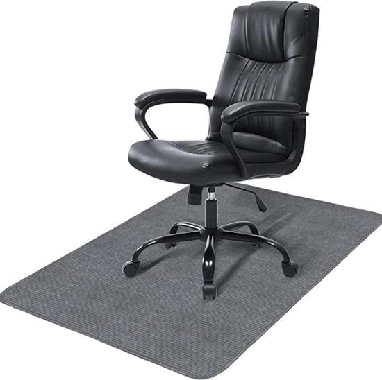 Mat Mattoncino Antiscivolo per Pavimenti in Legno, Protezione Antiscivolo per Sedie e Scrivanie (120 x 90 cm, Grigio chiaro)