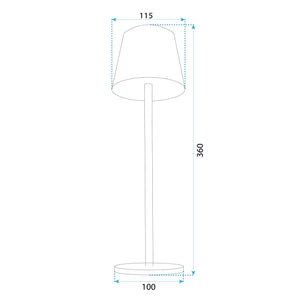 Lampada Da Comodino App1368-t Green