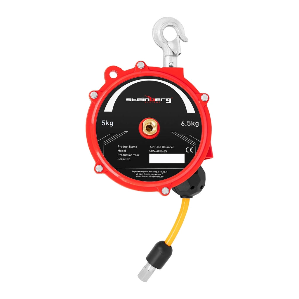 Avvolgitubo pneumatico per bilanciamento del carico compensatore di aria compressa 5-6,5 kg 1,3 m (5-6,5 kg lunghezza tubo: 1,3 m dimensioni tubo: 8 x 12 mm) 14_0006793