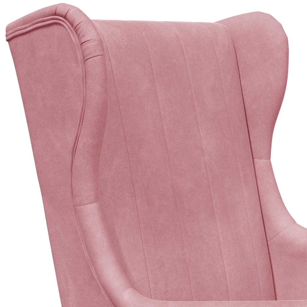 Poltrona | Sedia Relax Rosa Velluto