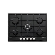 Glem gas gt755bk piano cottura da 70 cm nero, comandi frontali, 5 fuochi