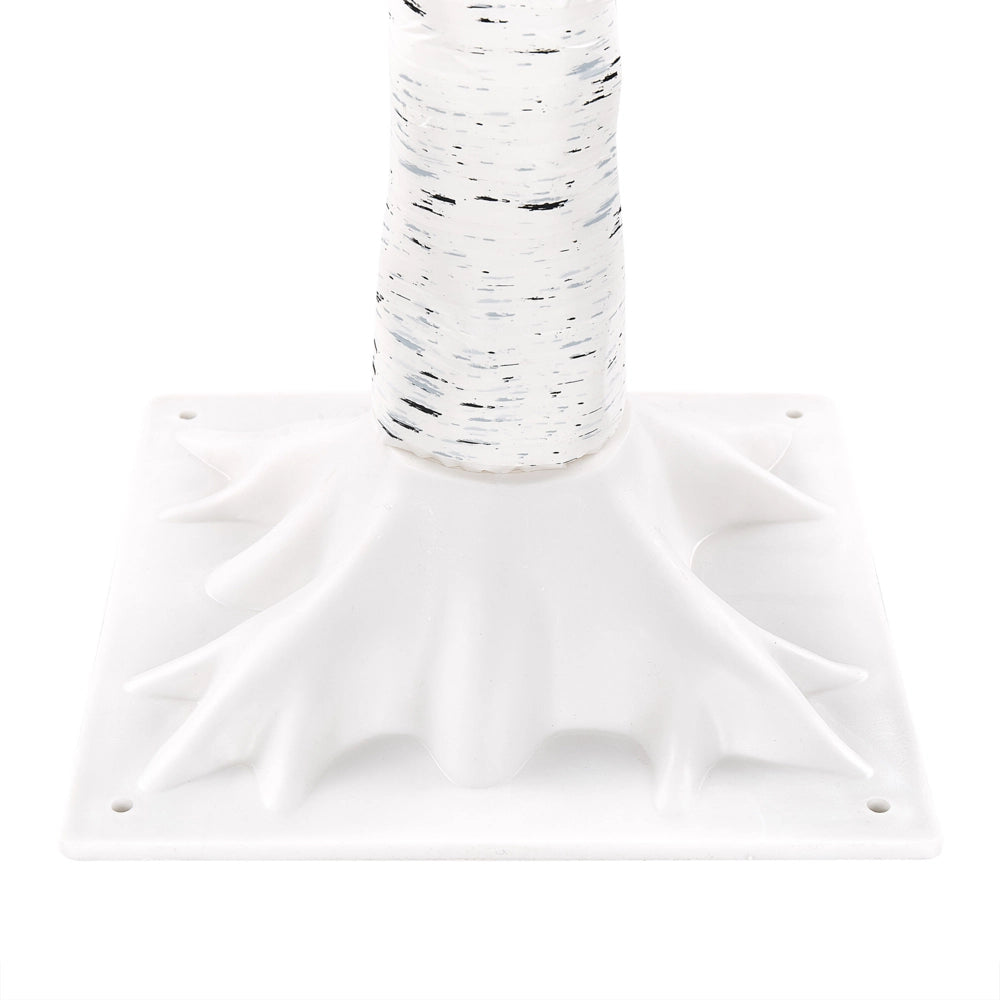 Albero di Natale in metallo con LED in metallo di colore bianco 160 cm per interni ed esterni