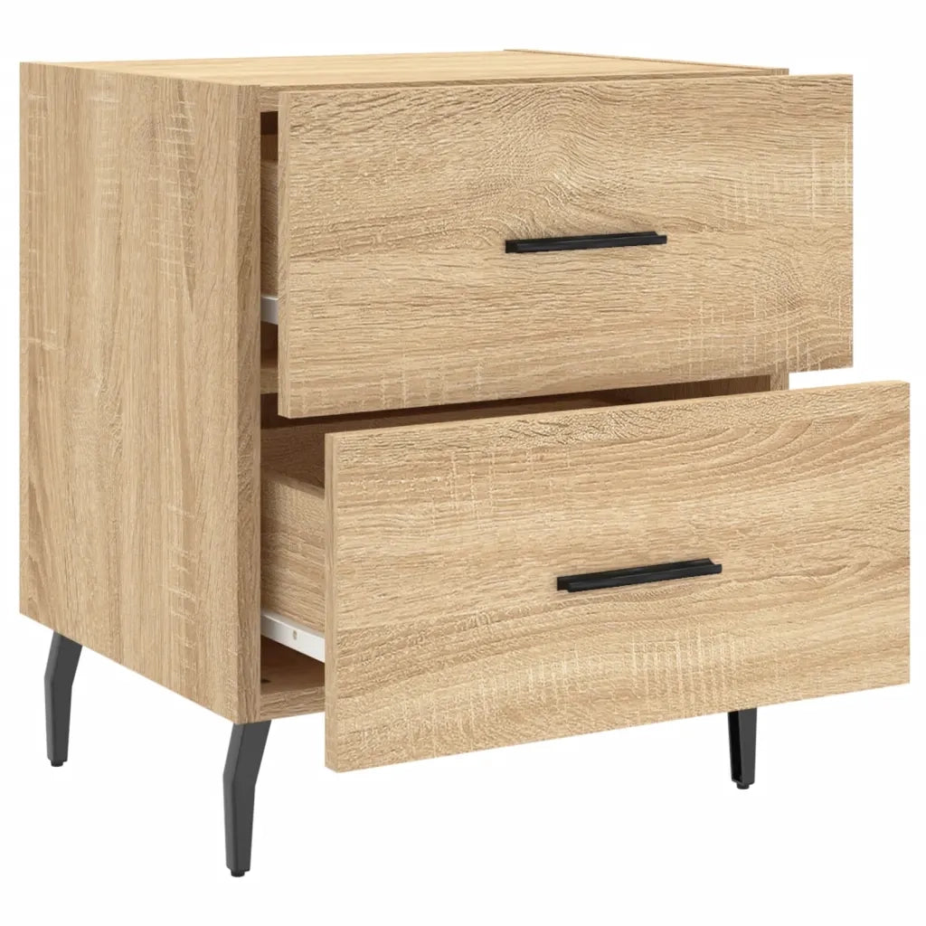 vidaXL Comodino Rovere Sonoma 40x35x47,5 cm in Legno Multistrato