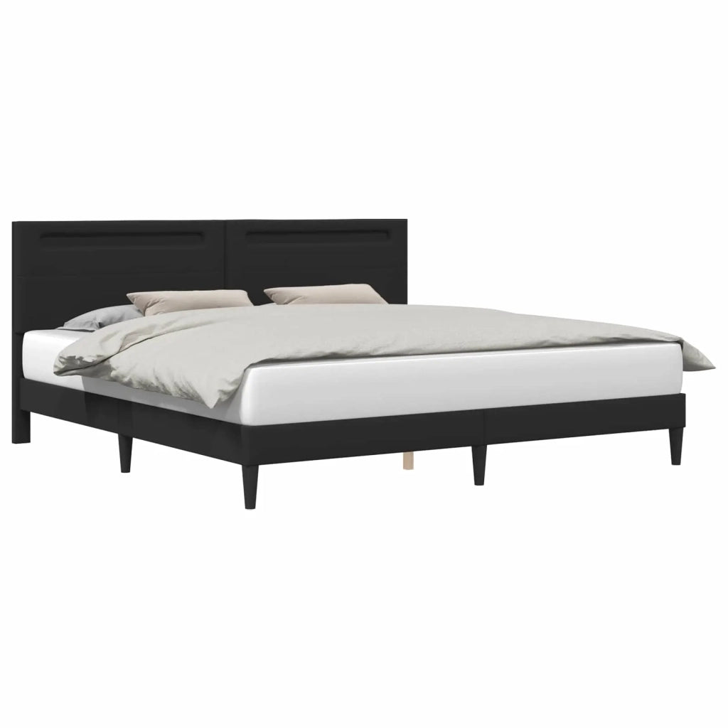 Struttura del letto Nero 180 x 200 cm Similpelle