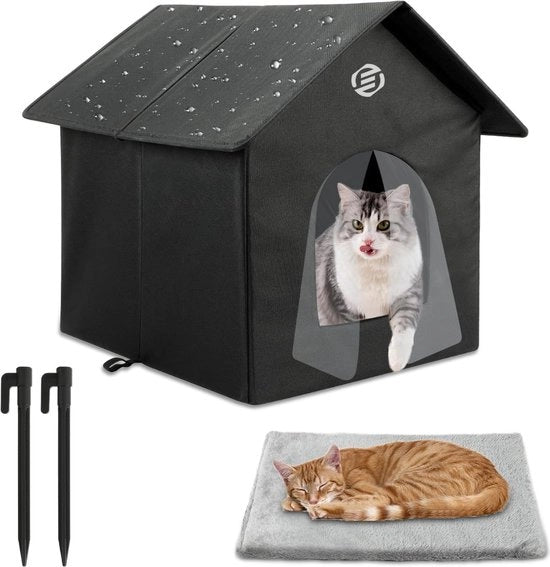 Casa per Gatti all'Aperto - Casa per Gatti - Ricovero per Gatti - Abitino per Gatti - Villa per Gatti - Ricovero per Gatti all'Aperto