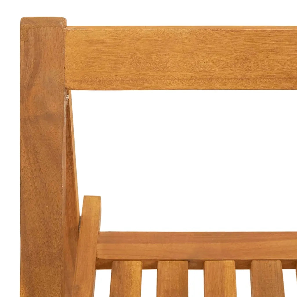 Sedie da Giardino Pieghevoli 4pz in Legno Massello di Acacia