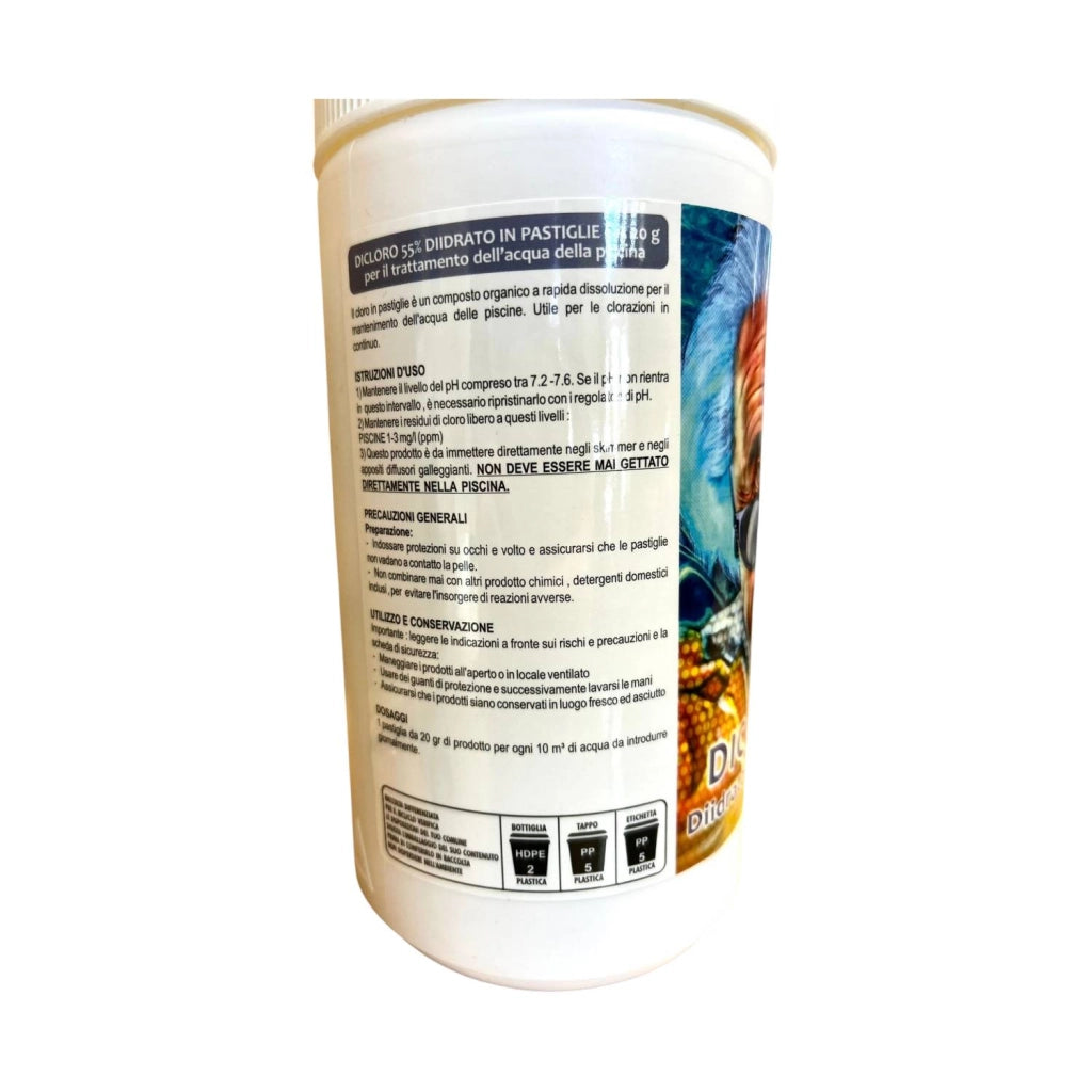 PASTIGLIE DICLORO 55% AQUACLEAR 1KG