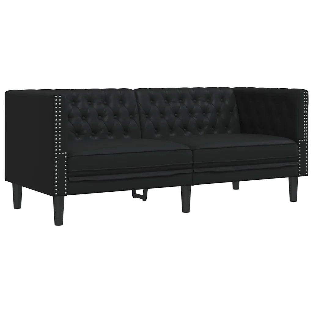 Divano Nero 174 x 74,5 x 70,5 cm PVC