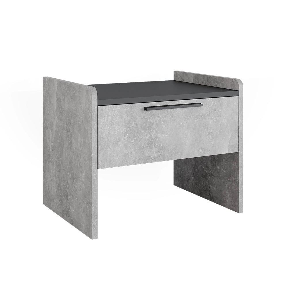 Vicco Panca per la sala da pranzo Calcestruzzo/antracite 53.5 x 41.1 cm con 1 cassetto