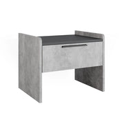 Vicco Panca per la sala da pranzo Calcestruzzo/antracite 53.5 x 41.1 cm con 1 cassetto