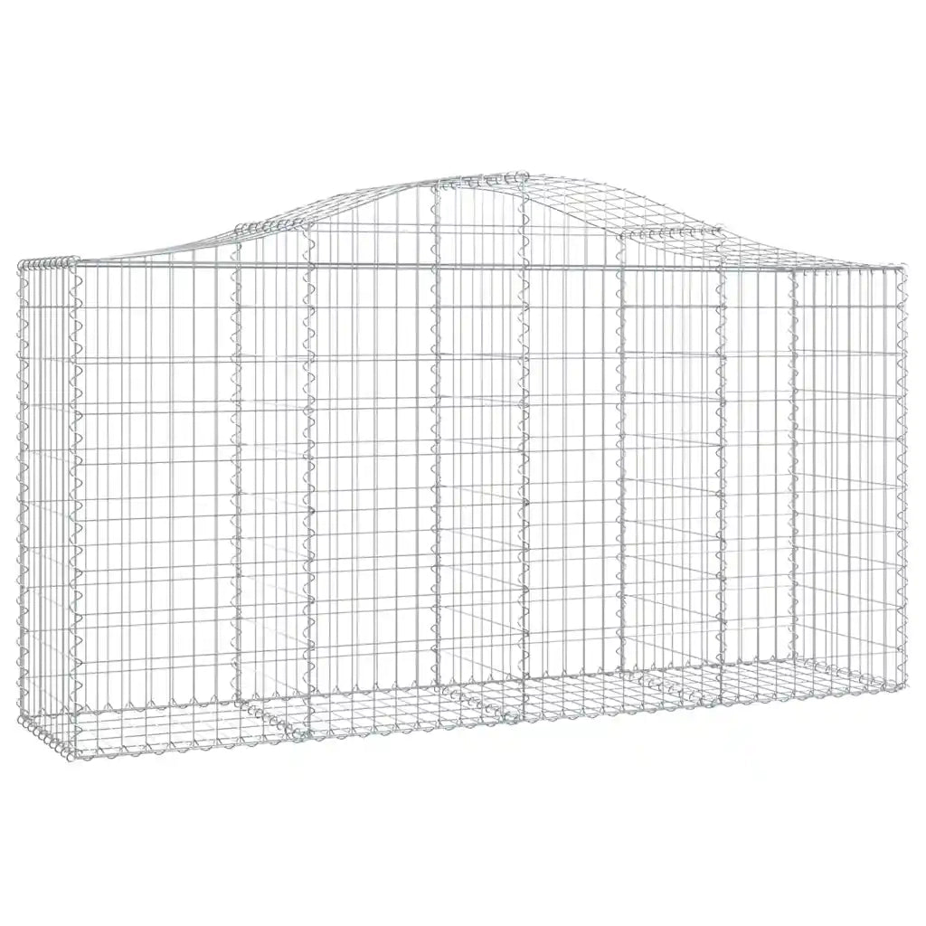 Cesti Gabbioni ad Arco 18 pz 200x50x100/120 cm Ferro Zincato 3145654