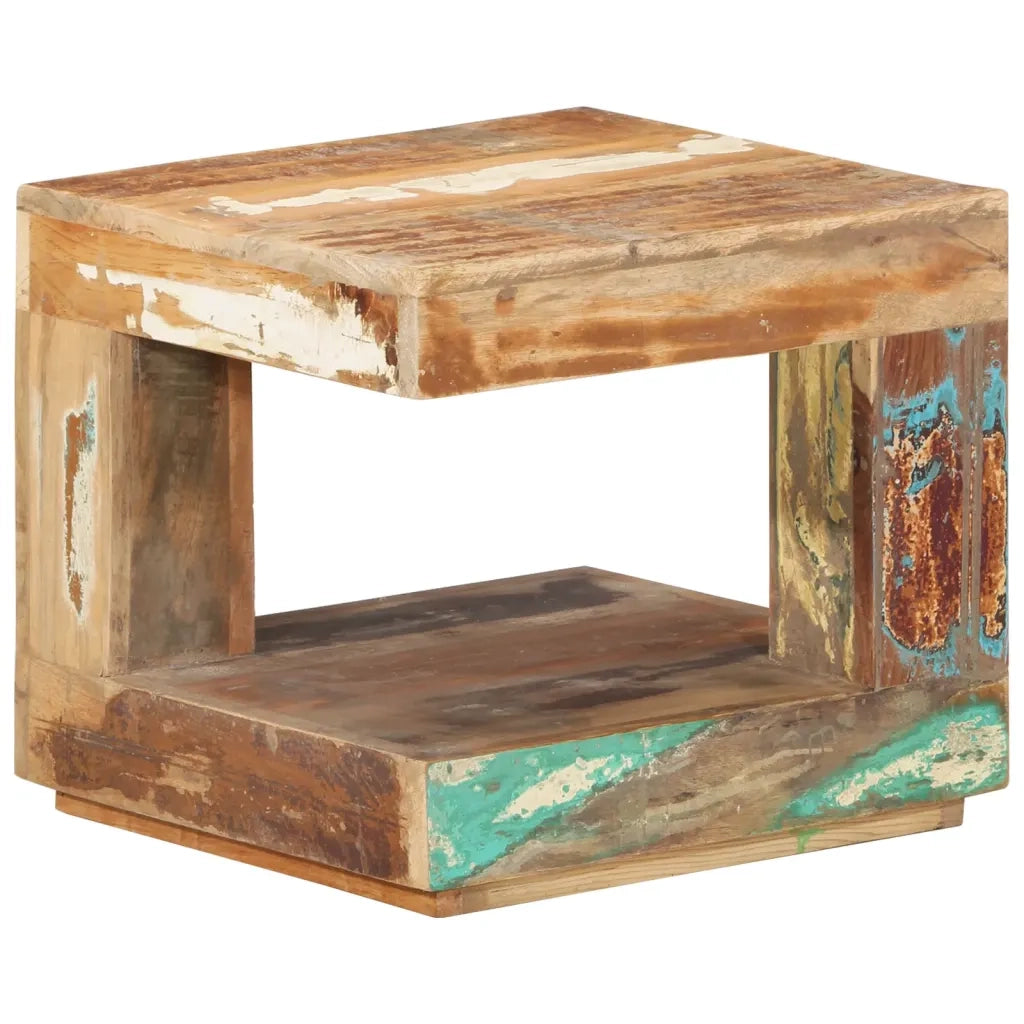 Tavolino da Salotto 45x45x40 cm in Legno Massello di Recupero 338008