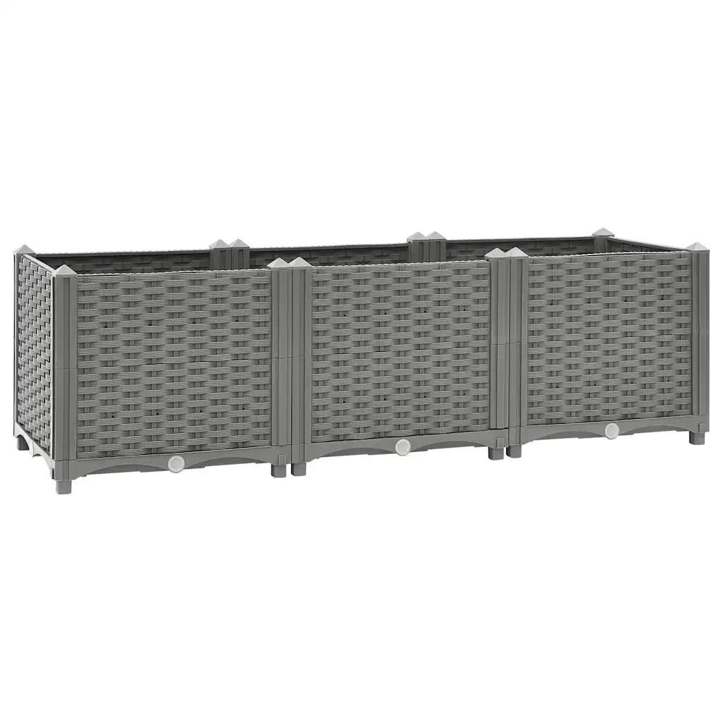 Fioriera Rialzata 120x40x38 cm in Polipropilene 153295