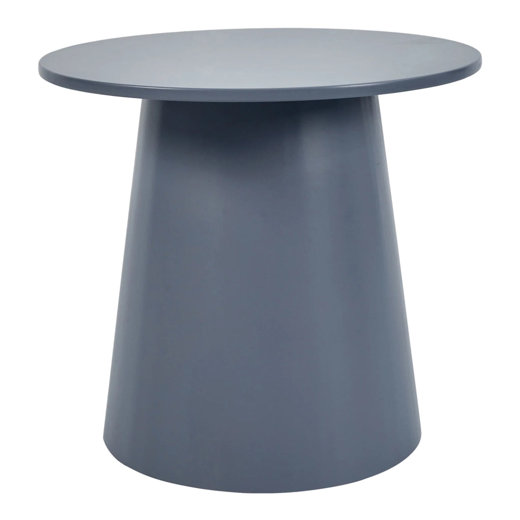 Tavolino da caffè consolle laterale rotondo 40 x 44 cm grigio blu 03_0010824