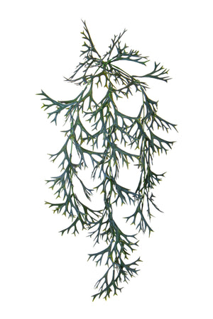 Set 4 Piante Artificiali di Platicerium Pendente Altezza 78 cm Verde