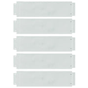 Bordure per prato 5 pz Argento 100 x 25 x 0,07 cm CFW2992130
