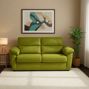 Salorno, Divano Letto 2 Posti Sfoderabile Made in Italy, 185x95 cm Verde
