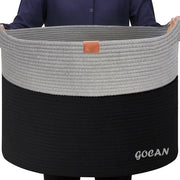 Mandopvitrina XXXL grande contenitore per la raccolta della biancheria grande contenitore per coperte cuscini asciugamani con maniglie per camera da bambini D55XH35cm