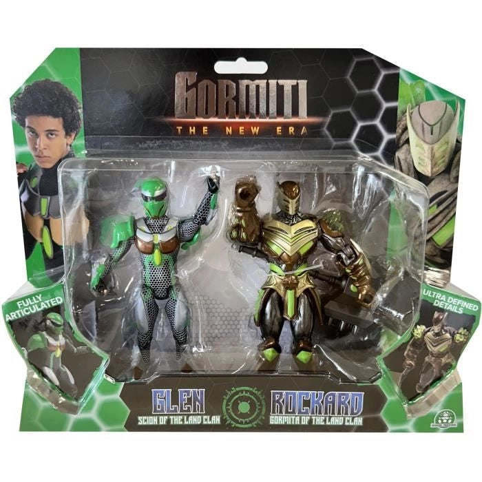 Scatola di personaggi - GORMITI - Scion e Gormiti associati alla Terra - Glen e Rockard - 15 cm - da 4 anni - GRV193