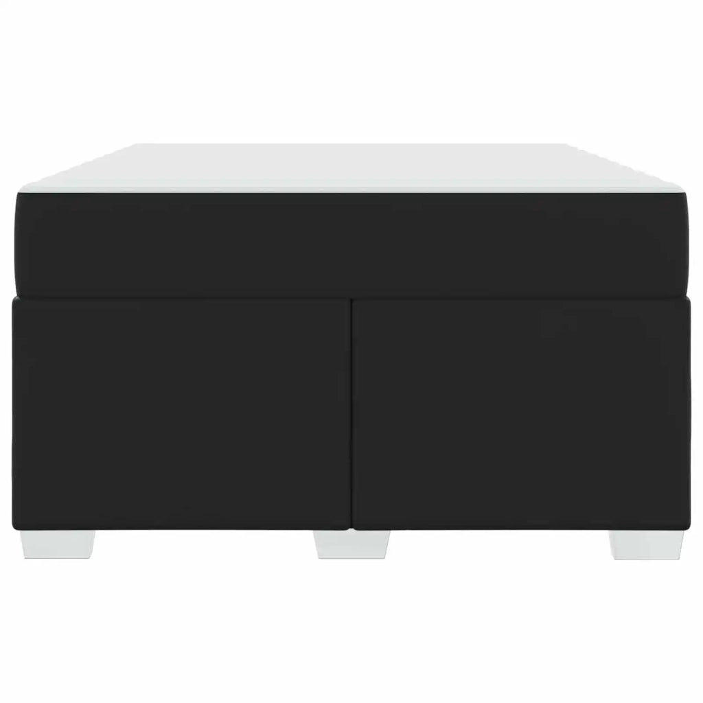 Struttura del letto con materasso Nero 120 x 200 cm Tessuto
