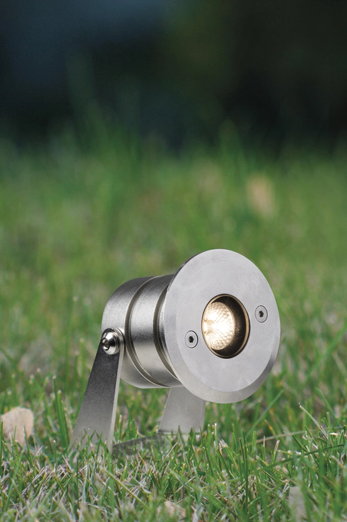 Faretto LED da incasso SWITCH Uplight in Acciaio Inox AISI316 - 3W 4000K 40° IP68 IK07 per Esterni - Rossini Illuminazione