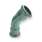 curva pressare femmina  ZINCATO press fitting  45  35 profilo M
