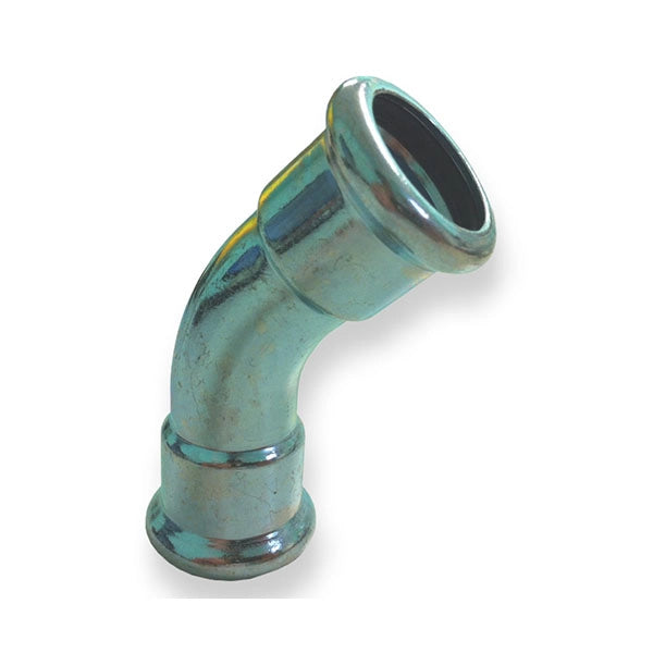 curva pressare femmina  ZINCATO press fitting  45  35 profilo M