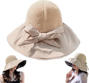 Cappello da sole per donne - pieghevole - protezione UV - cappello da spiaggia - bordo ampio - materiale di alta qualità - circonferenza del capo 52-60 cm