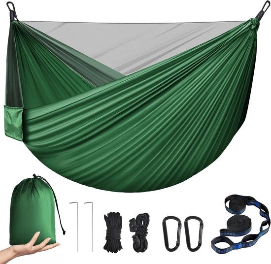 Hangmat con rete anti-mosche - Codice prodotto: 123456
Dimensioni: 200x100 cm
Materiali: Poliestere
Peso: 3 kg
Colore: Bianco

Nota: Il modello è compatibile con la norma EN 581.