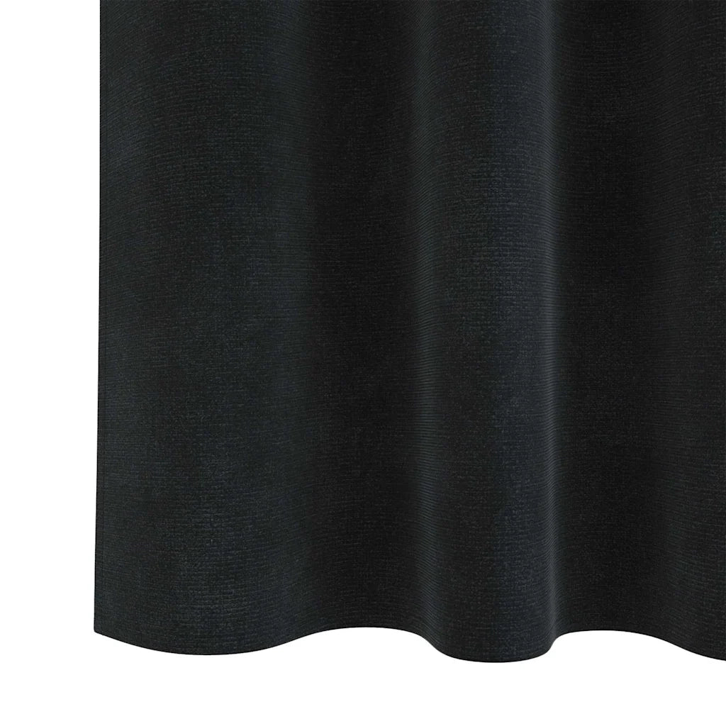 Tende oscuranti 2 pcs Nero 140 x 175 cm Velluto 4107169