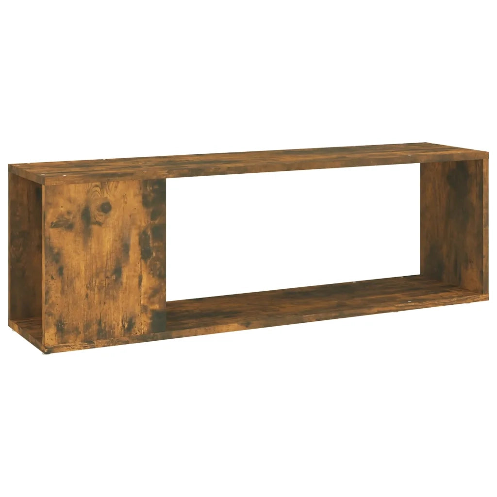Mobile TV-Credenza per TV-Console TV Rovere Fumo 100x24x32 cm in Legno Multistrato