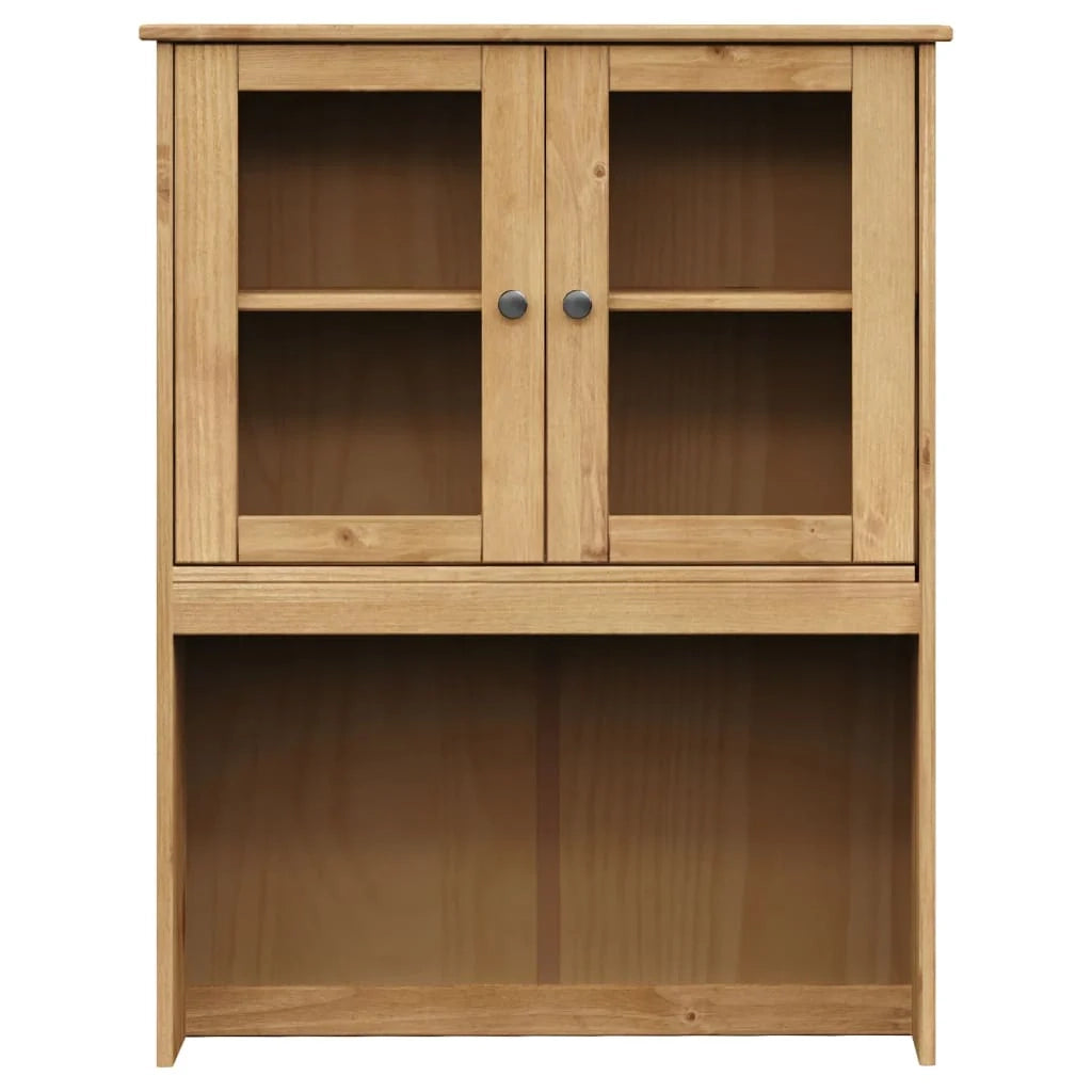 Buffet credenza cassettiera armadio mobile contenitore organizer cucina soggiorno salotto alto 80 x 40 x 176 cm legno di pino massiccio marrone 02_0035659