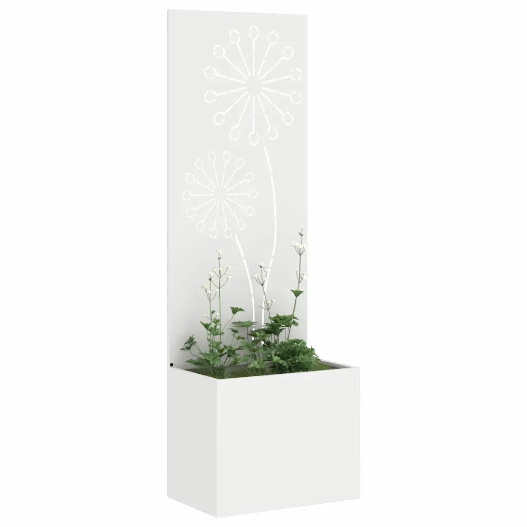 Schermo per privacy in giardino Traforo Bianco 50 x 150 cm CFW1404284