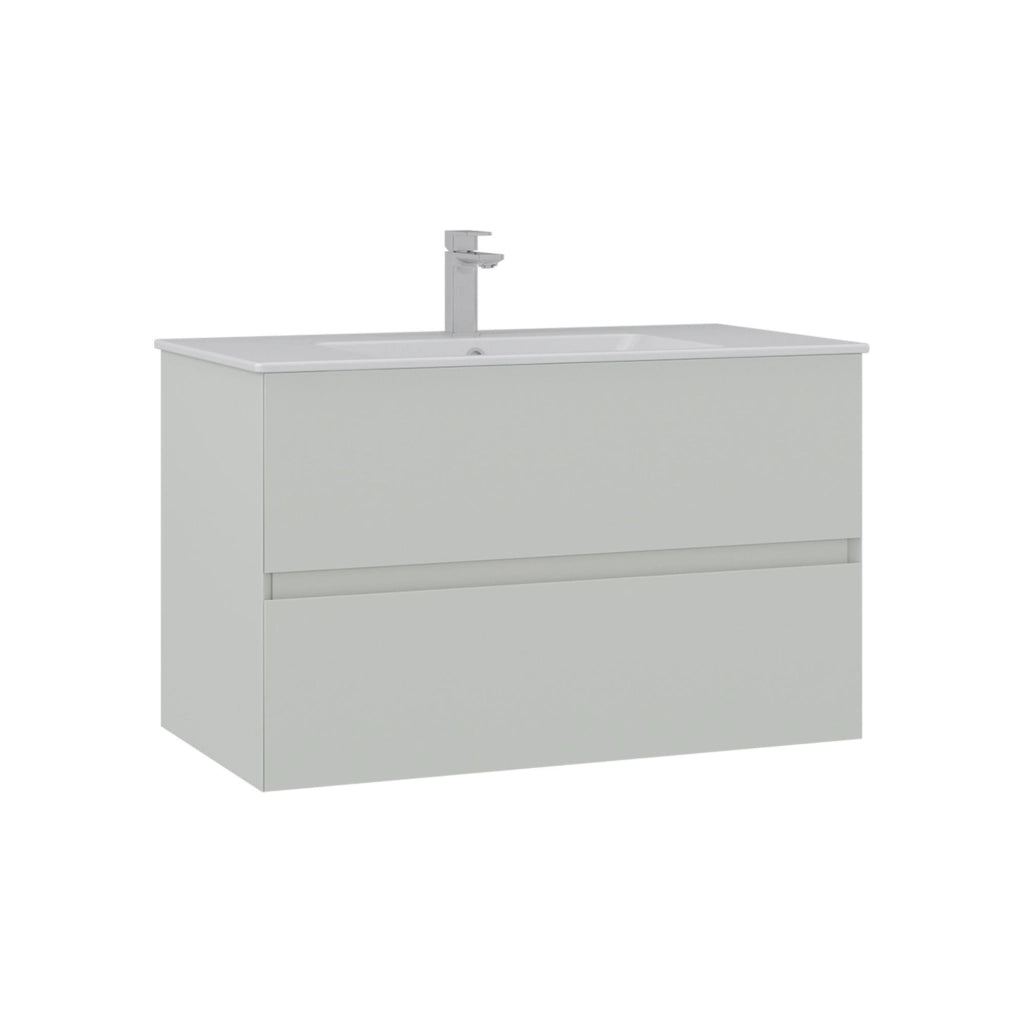 Mobile lavabo "Nest 91 v2" - 91 x 51 x 55 cm - Cashmere opaco