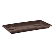 SOTTOVASO RETTANGOLARE Sottofioriera in plastica Anthea 60 cm Veca 55 X 27 X 3 Color: BRONZO