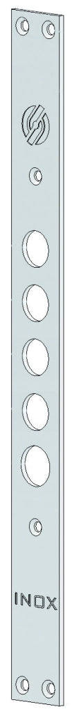 Securemme FRONTALE PER SERRATURE PER PORTE BLINDATE, 5 fori, interasse mm. 28