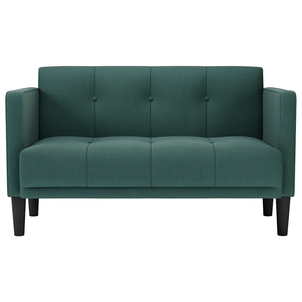 Divano Divanetto Verde Scuro 111 cm in Tessuto 4100563